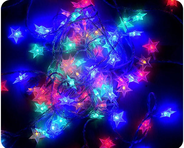 Luces lineal con estrella 100 fogos (5 metros)