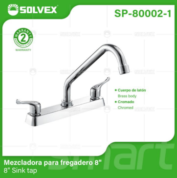 Liquidación SP-80002-1 (Caja master 12)(MOQ 1 pz=1 caja) Mezcladora para fregadero 88" Sink tap