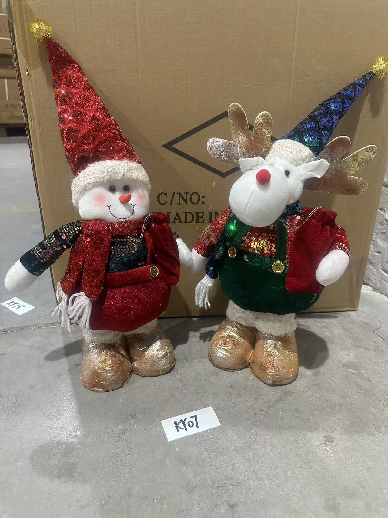 KY07 MUNECO TELESCÓPICA NAVIDAD 75cm LUZ Y MUSICA (72pcs/caja)