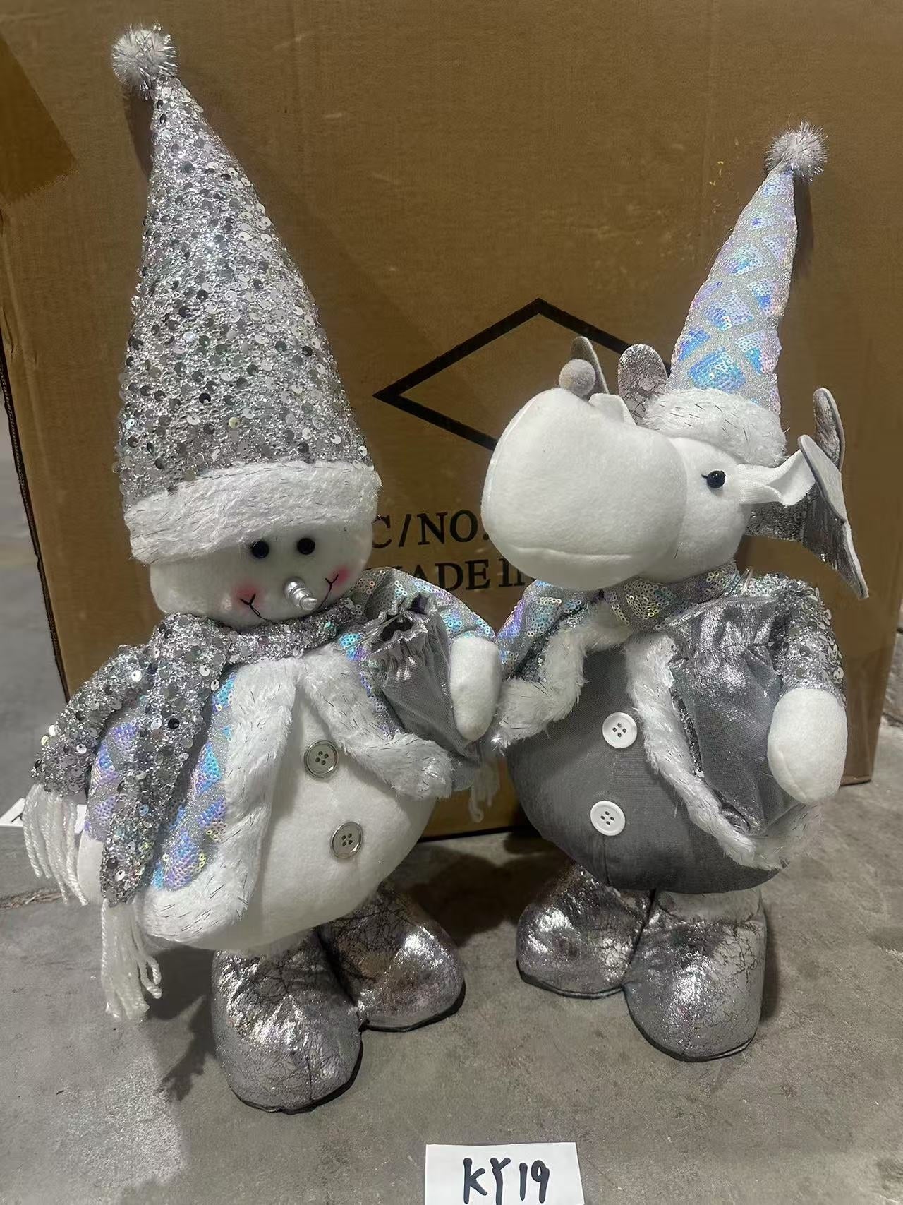 KY19 MUNECO TELESCÓPICA NAVIDAD 75cm LUZ Y MUSICA (72pcs/caja)