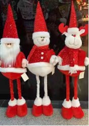 N-13 MUÑECO TELESCÓPICA NAVIDAD 95cm LUZ Y MUSICA (36PZ/caja)