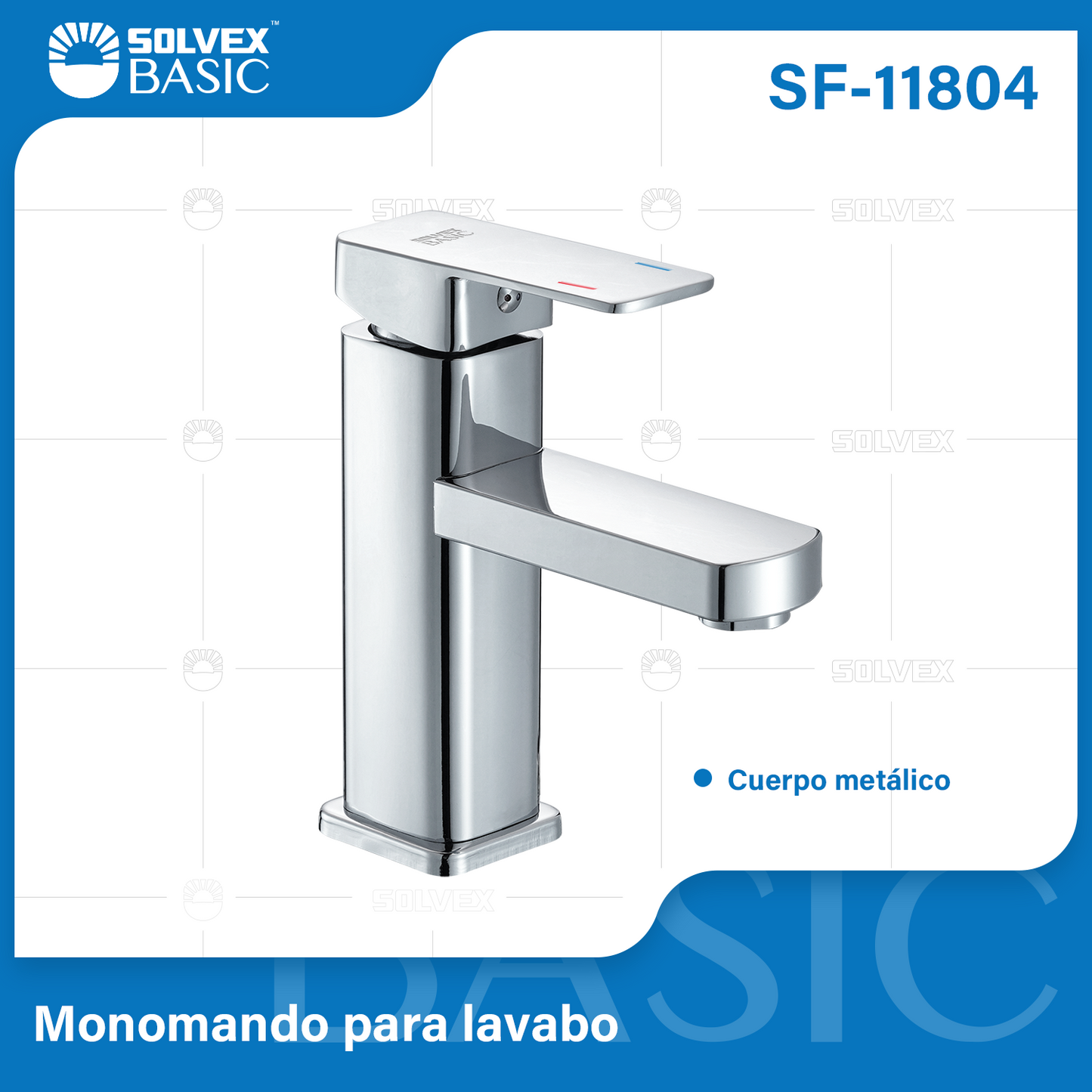 SF-11804-(Caja master 1 CTN=10 SKU)-(MOQ 1 SKU)-Monomando para lavabo
Cuerpo de acero inoxidable