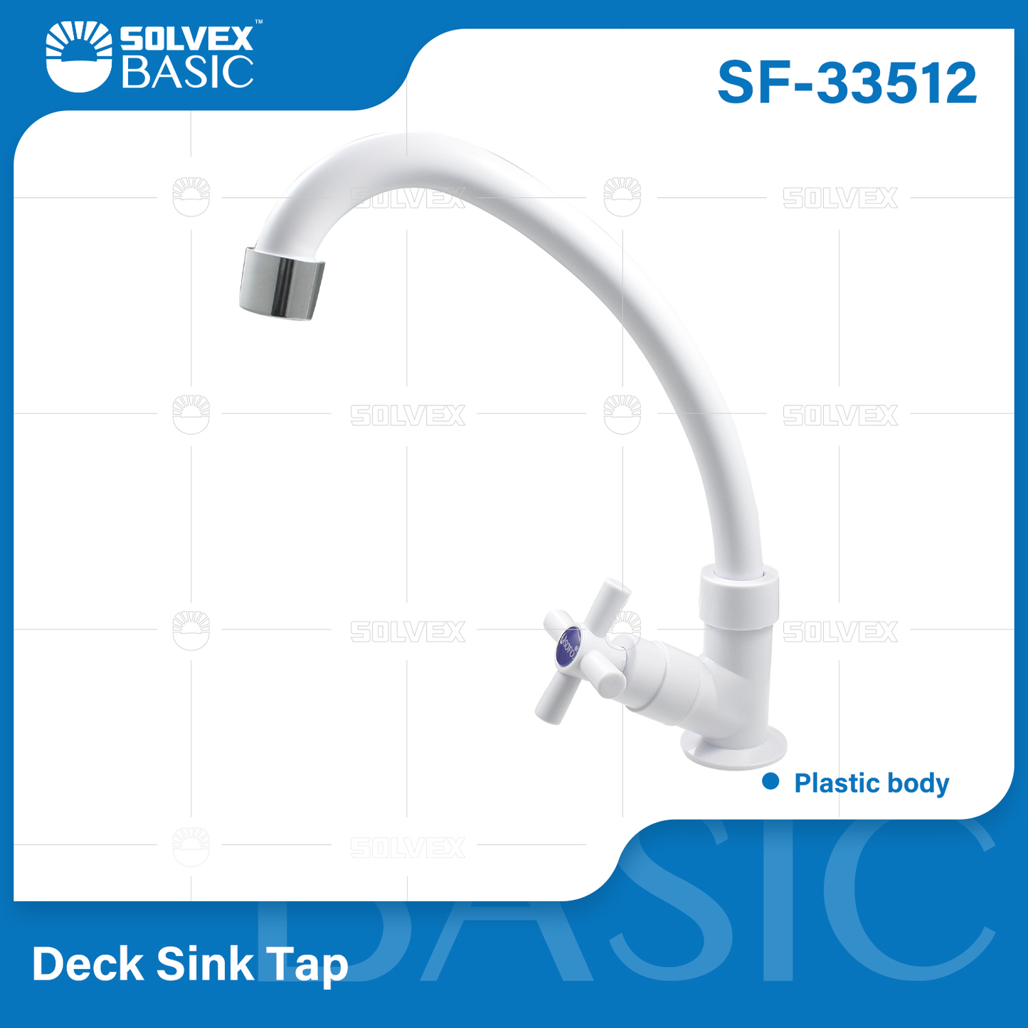 SF-33512-(Caja master 1 CTN=50 SKU)-(MOQ 1 SKU)-Llave individual para fregadero
Cuerpo de plástico