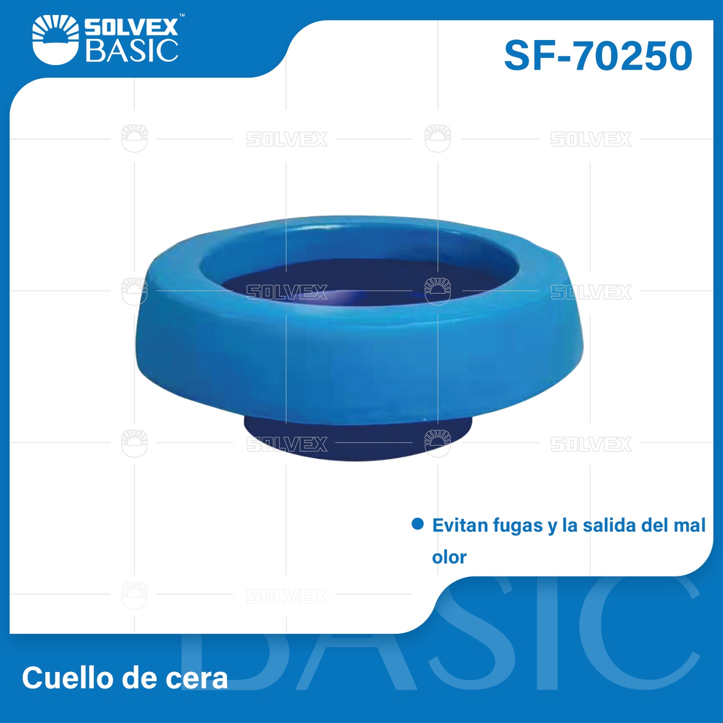 SF-70250-(Caja master 1 CTN=60 SKU)-(MOQ 1 SKU)-Cuello de cera
Evitan fugas y la salida del mal olor