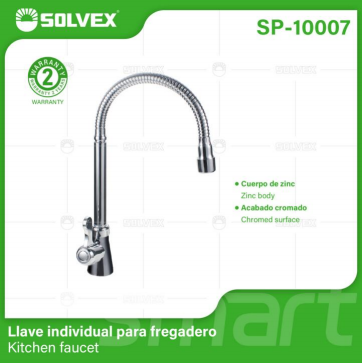 Liquidación SP-10007 (Caja master 10)(MOQ 1 pz=1 caja) Llave individual para fregadero kitchen faucet