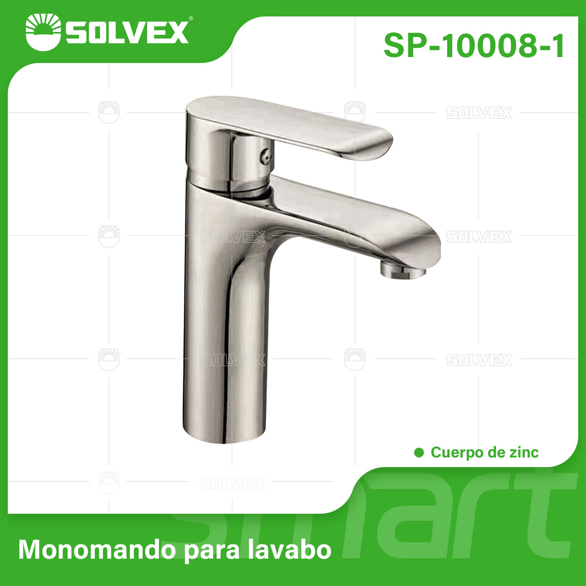 SP-10008-1-(Caja master 1 CTN=10 SKU)-(MOQ 1 SKU)-Monomando para lavabo
Cuerpo de zinc