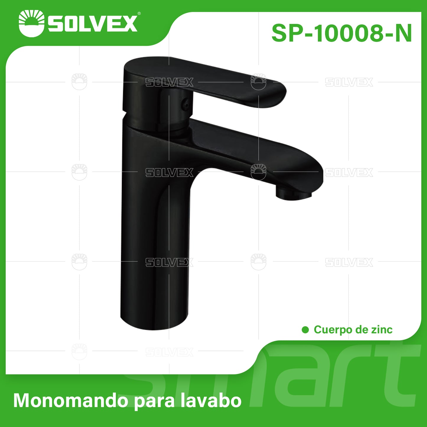 SP-10008-N (Caja master 10)(MOQ 1 pz=1 caja) Monomando para lavabo