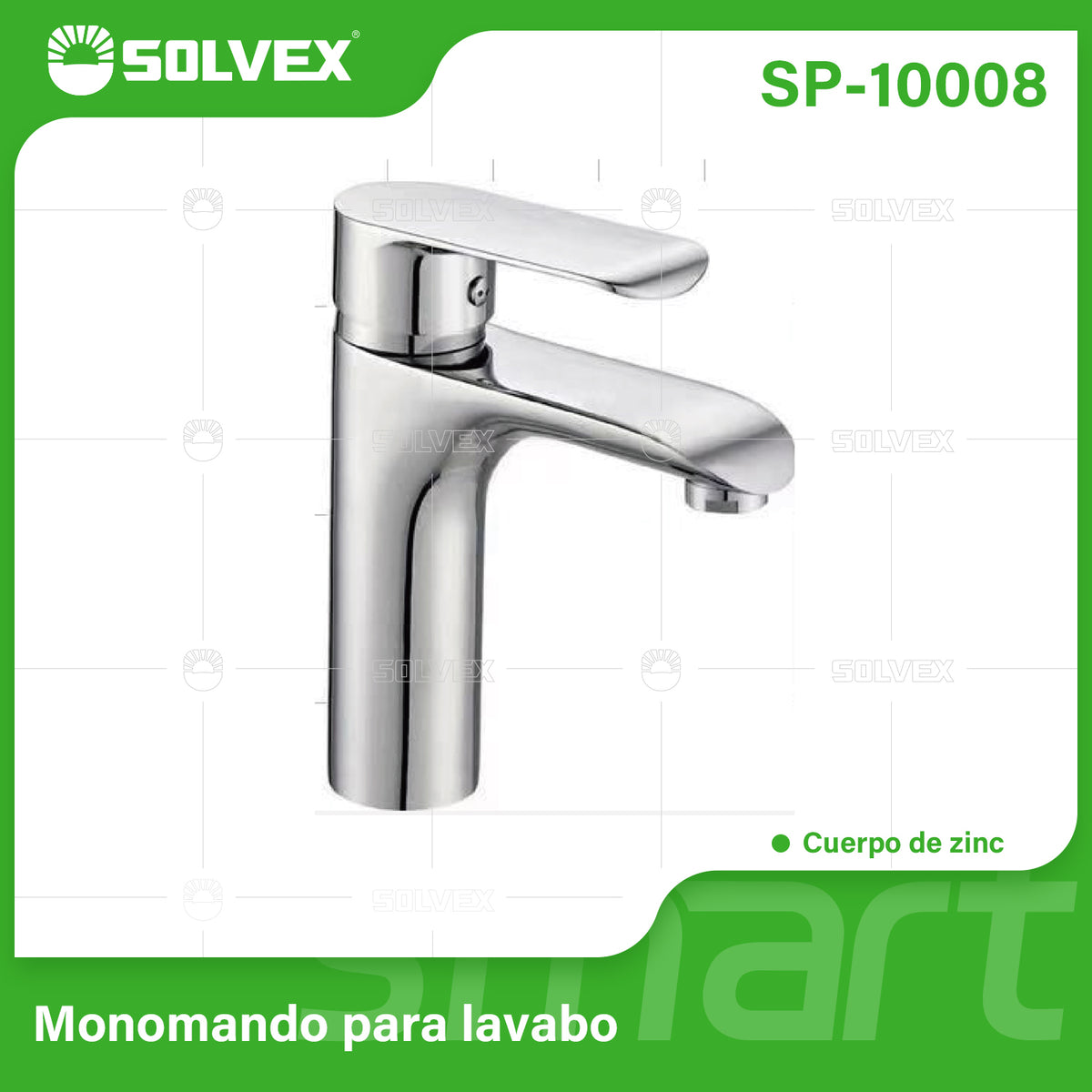 SP-10008-(Caja master 1 CTN=10 SKU)-(MOQ 1 SKU)-Monomando para lavabo
Cuerpo de zinc