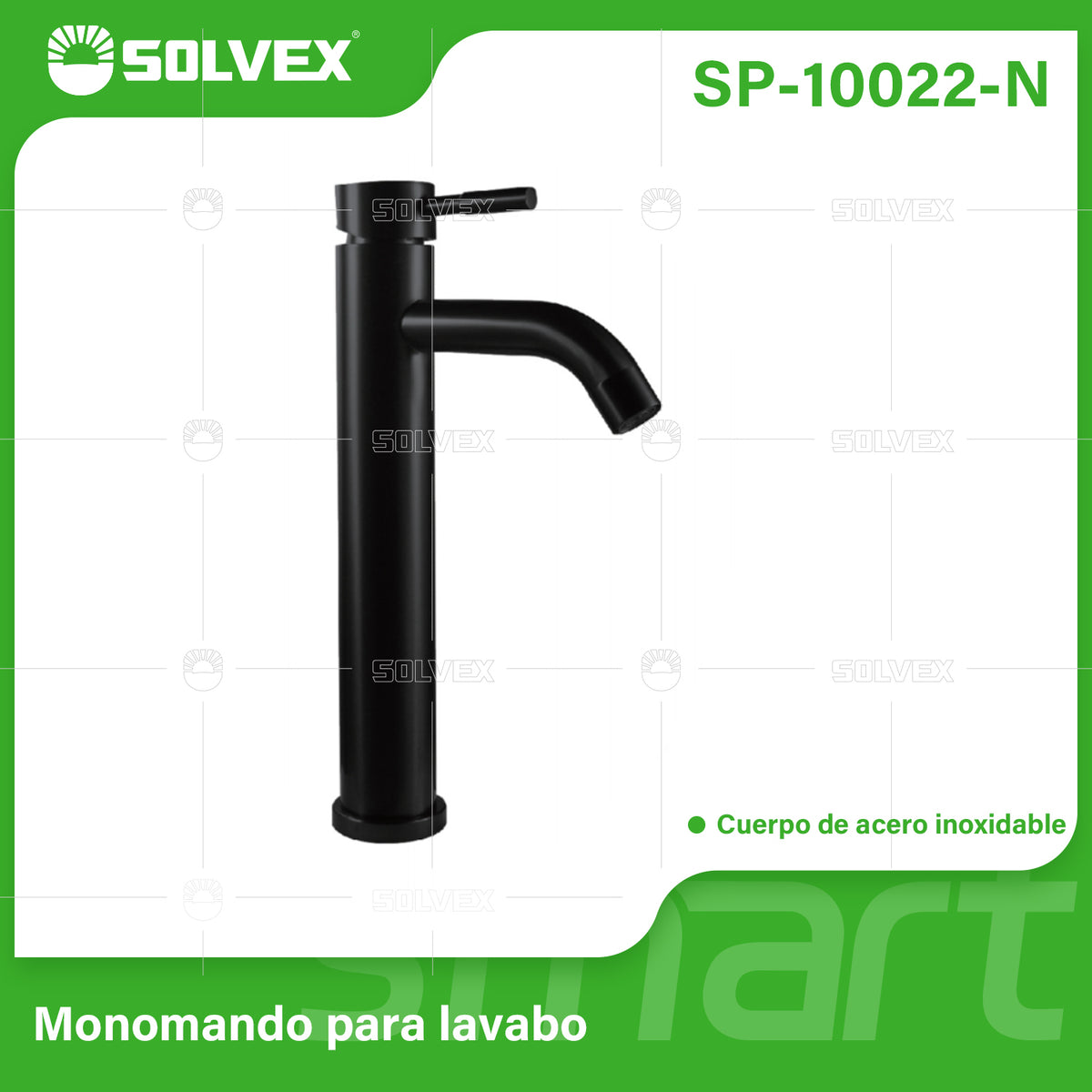SP-10022-N-(Caja master 1 CTN=10 SKU)-(MOQ 1 SKU)-Monomando para lavabo
Cuerpo,cuello y maneral de acero inoxidable