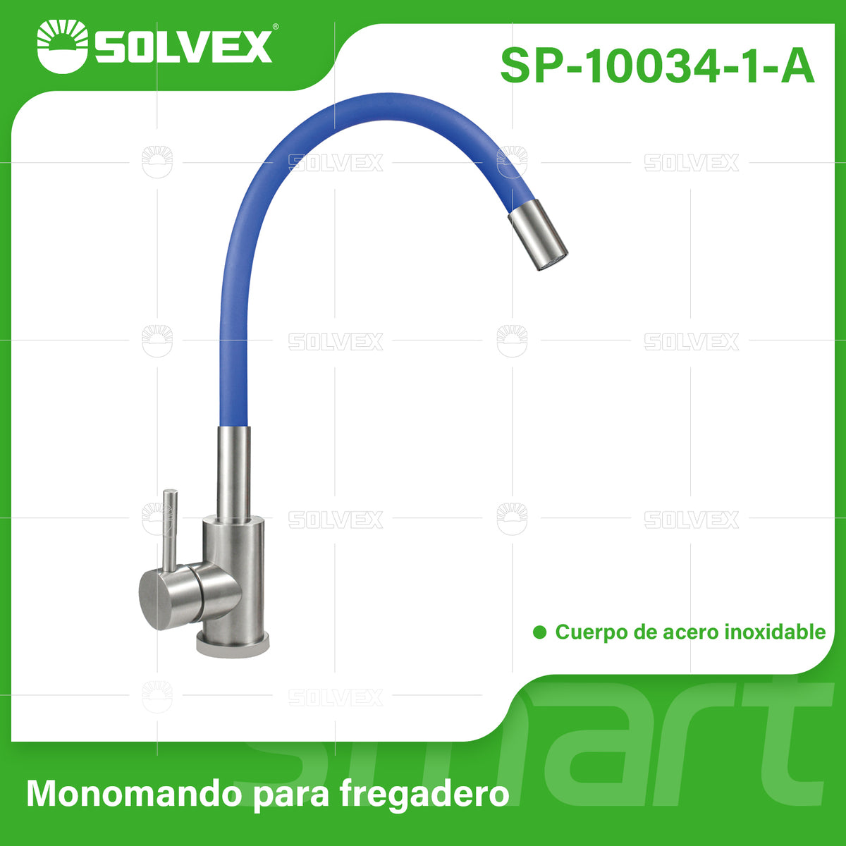 SP-10034-1-A-(Caja master 1 CTN=10 SKU)-(MOQ 1 SKU)-Monomando para fregadero
Cuerpo de acero inoxidable