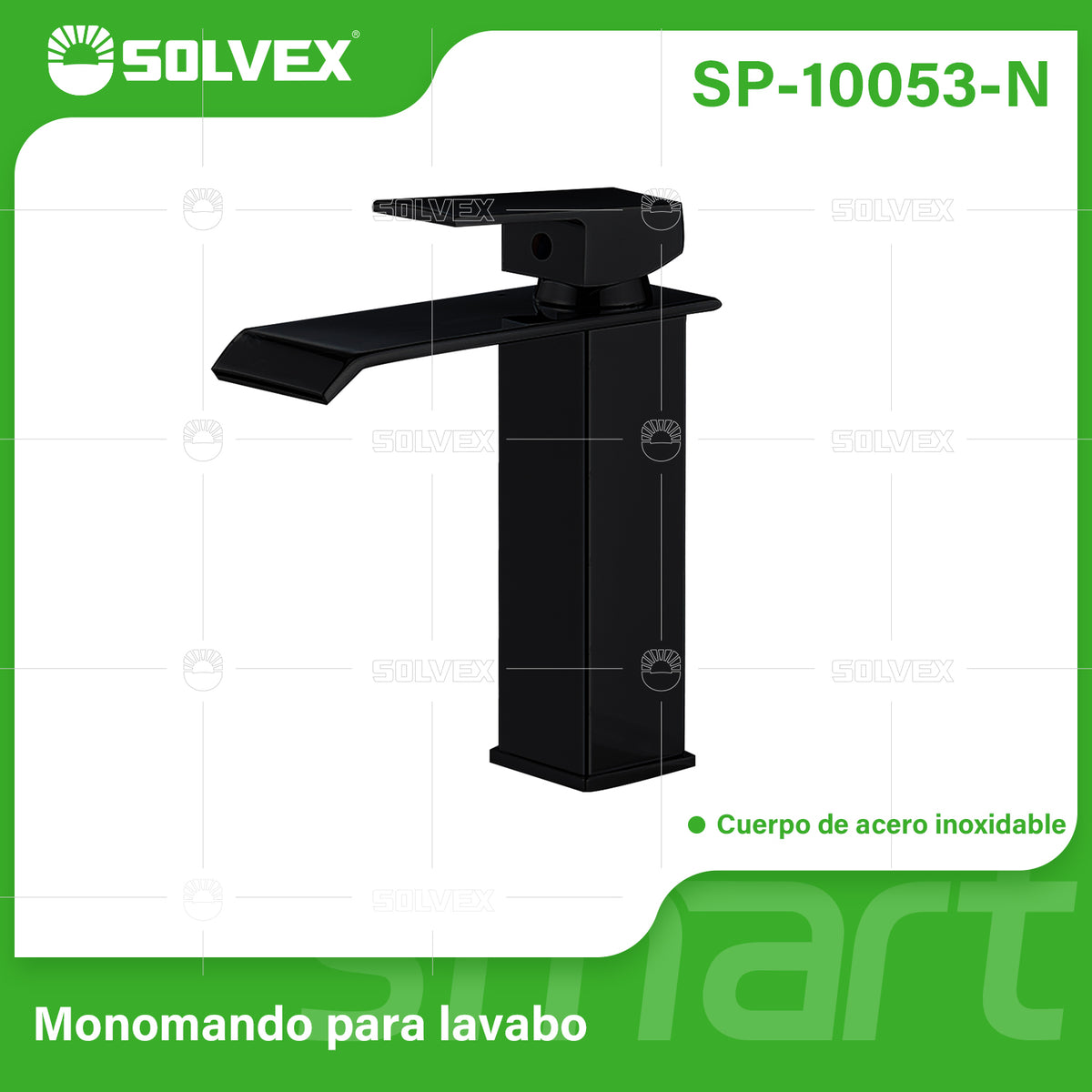 SP-10053-N-(Caja master 1 CTN=10 SKU)-(MOQ 1 SKU)-Monomando para lavabo
Cuerpo y cuello de acero inoxidable
