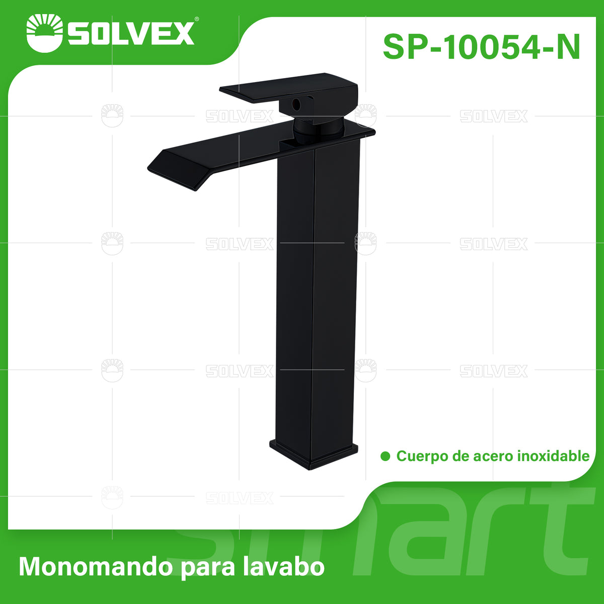 SP-10054-N-(Caja master 1 CTN=10 SKU)-(MOQ 1 SKU)-Monomando para lavabo
Cuerpo y cuello de acero inoxidable