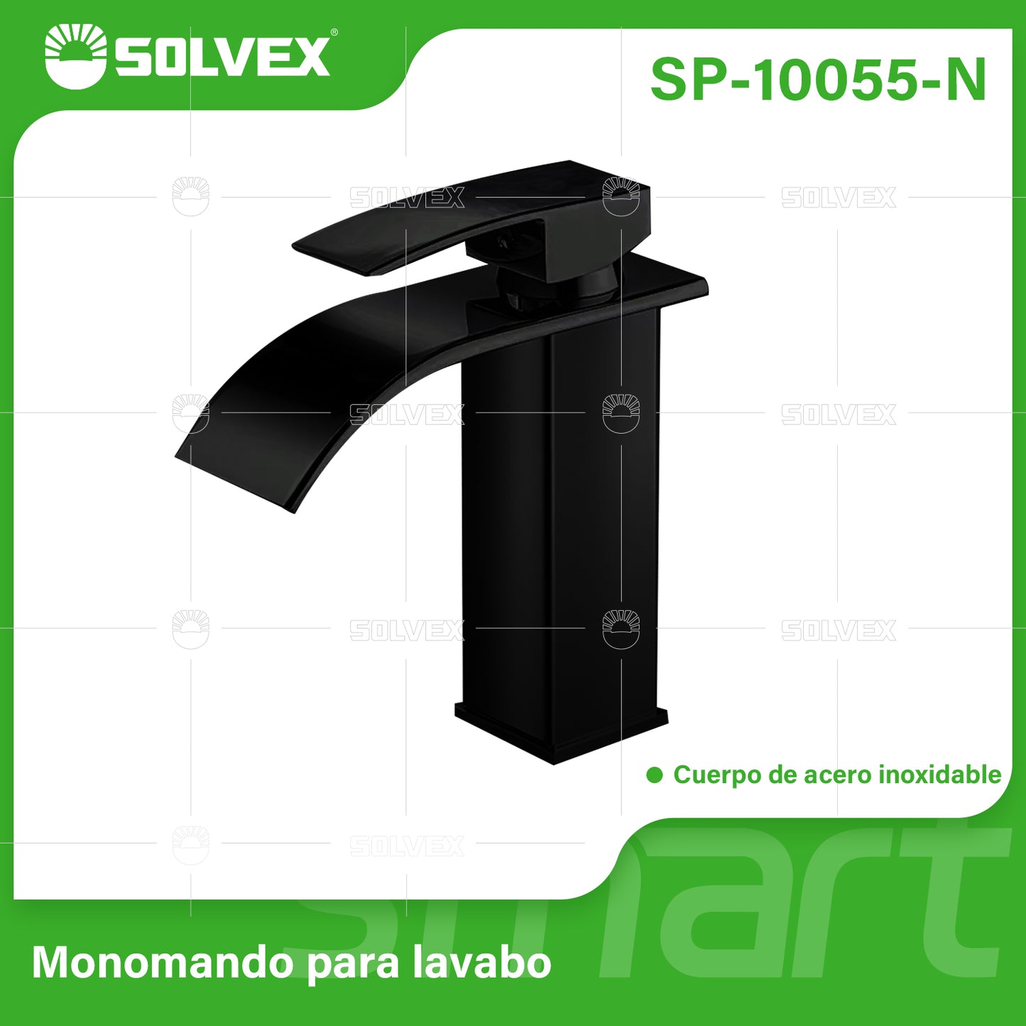 SP-10055-N (Caja master 10)(MOQ 1 pz=1 caja) Monomando para lavabo