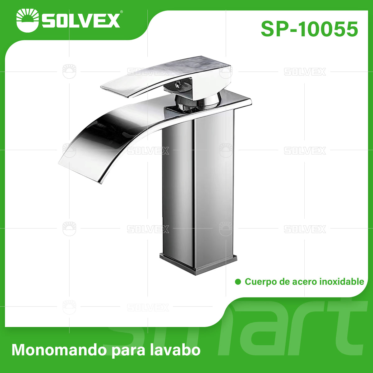 SP-10055-(Caja master 1 CTN=10 SKU)-(MOQ 1 SKU)-Monomando para lavabo
Cuerpo y cuello de acero inoxidable