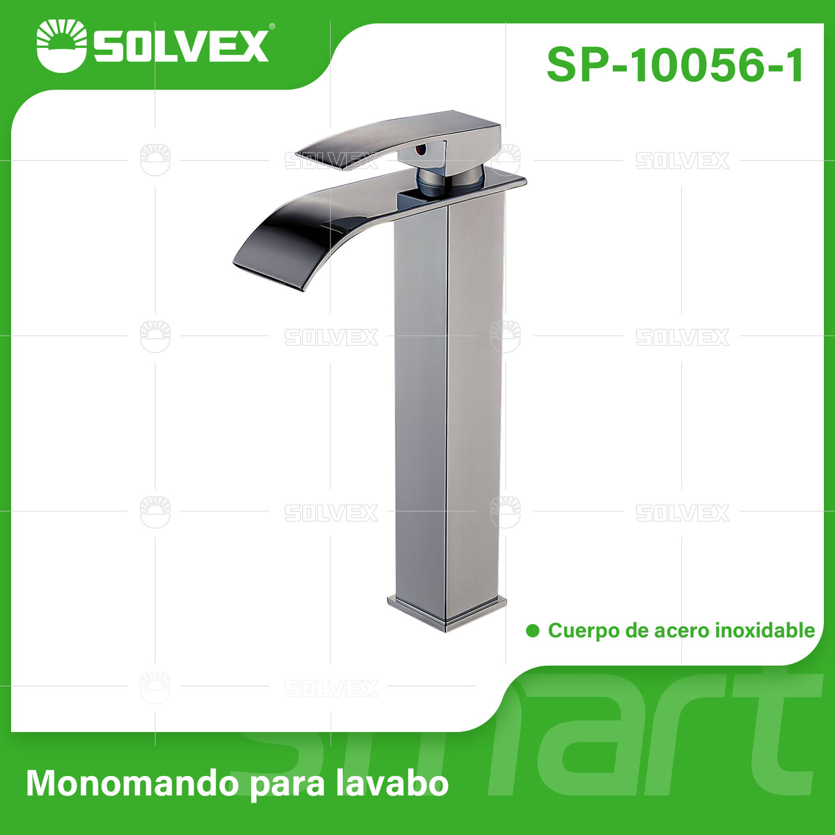 SP-10056-1-(Caja master 1 CTN=10 SKU)-(MOQ 1 SKU)-Monomando para lavabo
Cuerpo,cuello y maneral de acero inoxidable