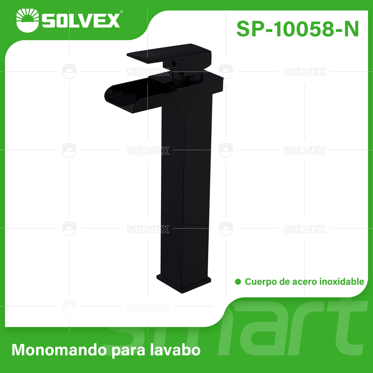 SP-10058-N-(Caja master 1 CTN=10 SKU)-(MOQ 1 SKU)-Monomando para lavabo
Cuerpo y cuello de acero inoxidable
