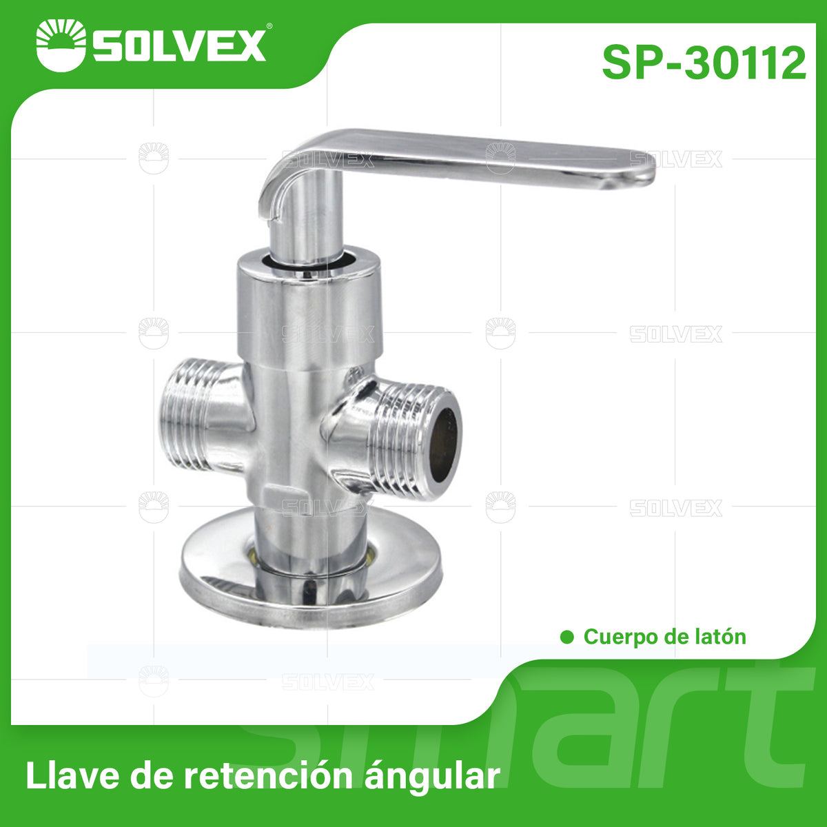 SP-30112-(Caja master 1 CTN=100 SKU)-(MOQ 1 SKU)-Válvula de ángulo
Cuerpo de latón