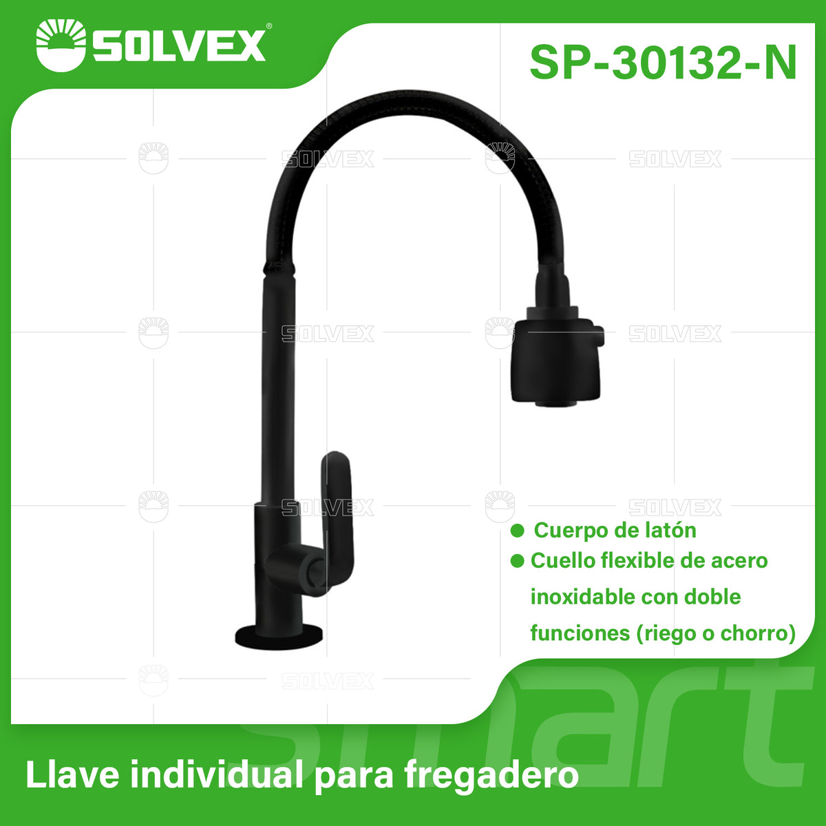 SP-30132-N-(Caja master 1 CTN=20 SKU)-(MOQ 1 SKU)-Llave individual para fregadero
Cuerpo de latón