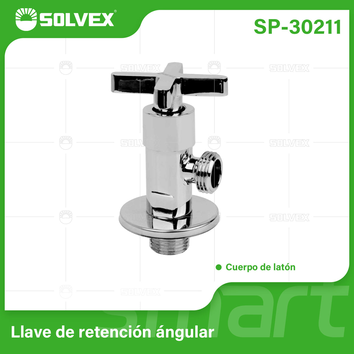 SP-30211-(Caja master 1 CTN=50 SKU)-(MOQ 1 SKU)-Válvula de ángulo
Cuerpo de latón