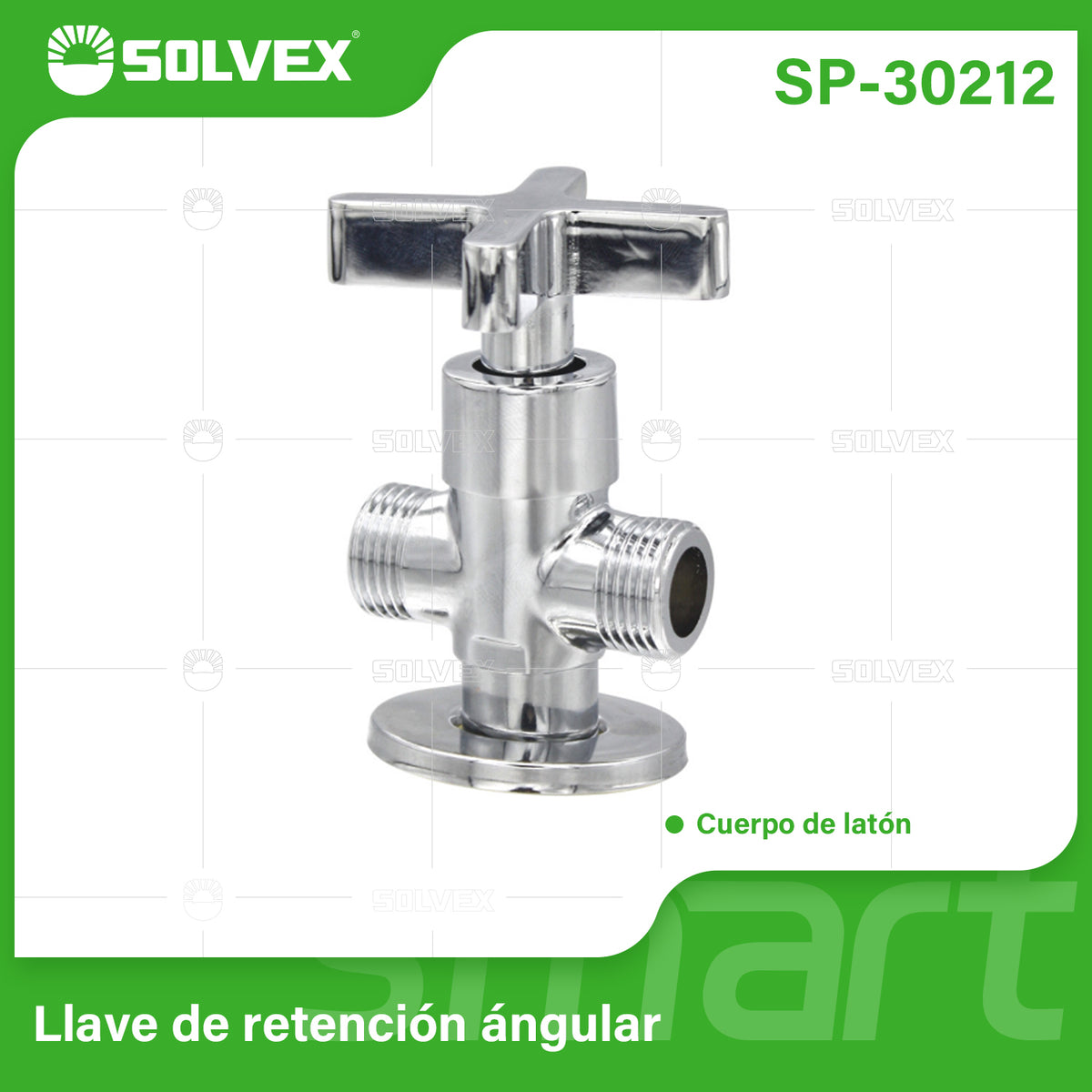 SP-30212-(Caja master 1 CTN=50 SKU)-(MOQ 1 SKU)-Válvula de ángulo
Cuerpo de latón