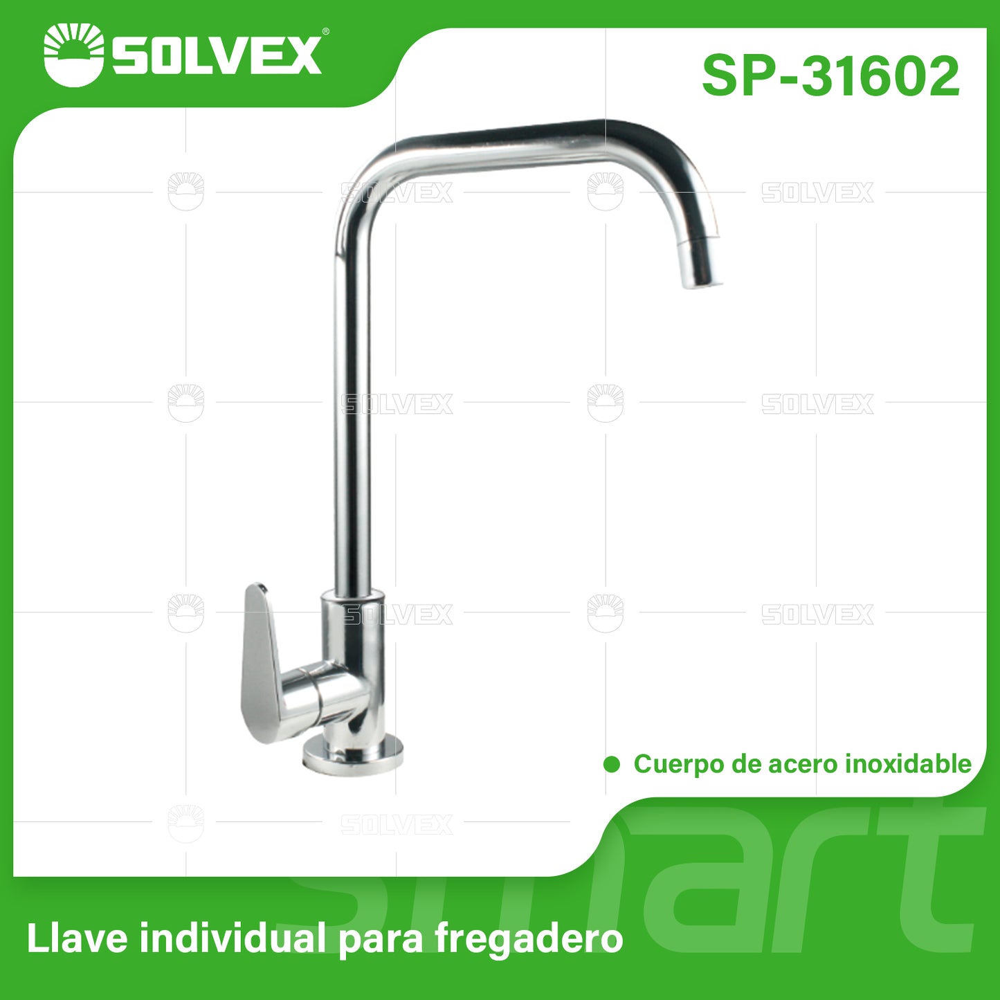 SP-31602 (Caja master 10)(MOQ 1 pz=1 caja) Llave individual para fregadero