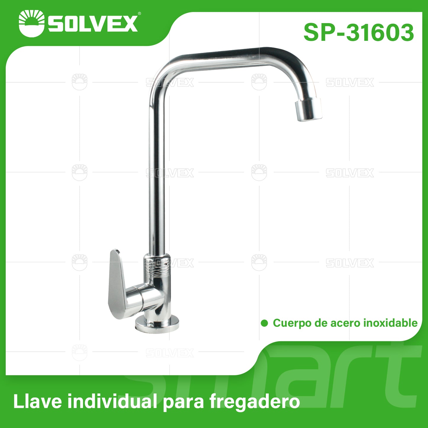 SP-31603 (Caja master 10)(MOQ 1 pz=1 caja) Llave individual para fregadero
