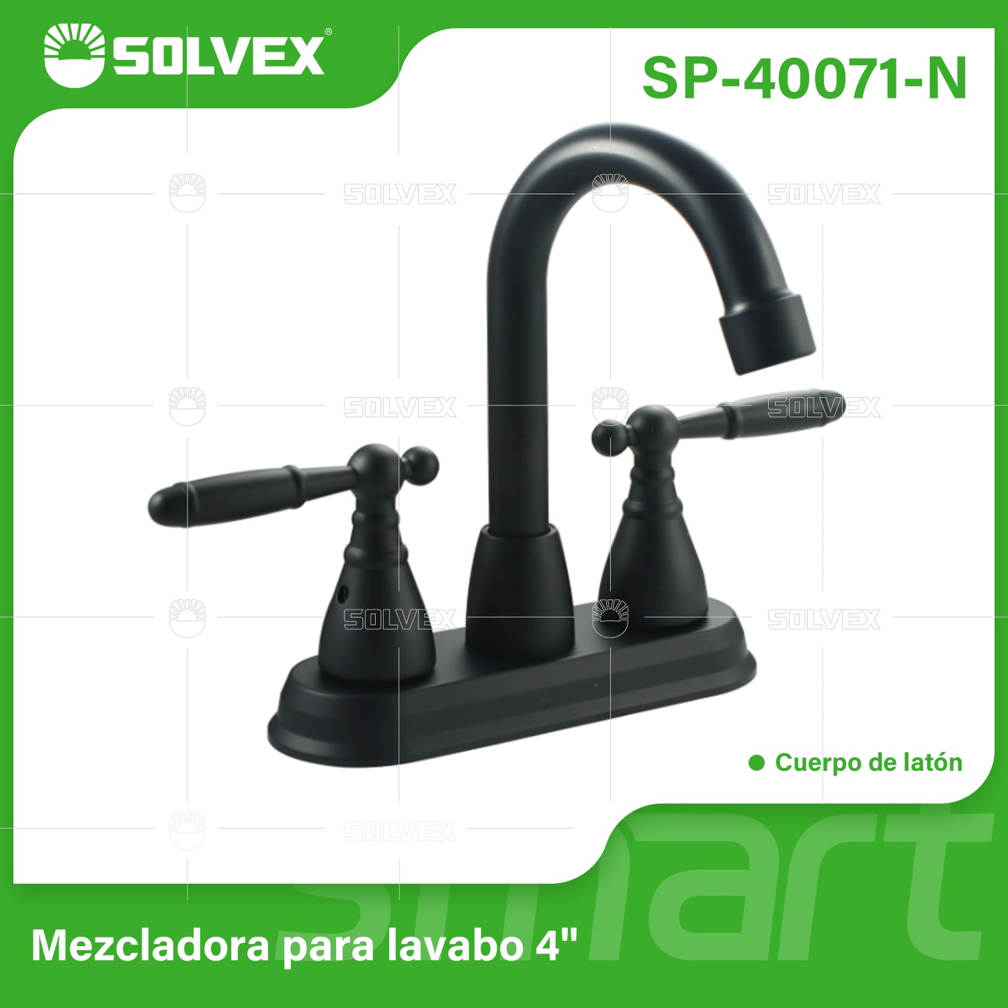 SP-40071-N (Caja master 20)(MOQ 1 pz=1 caja) Mezcladora para lavabo 4"