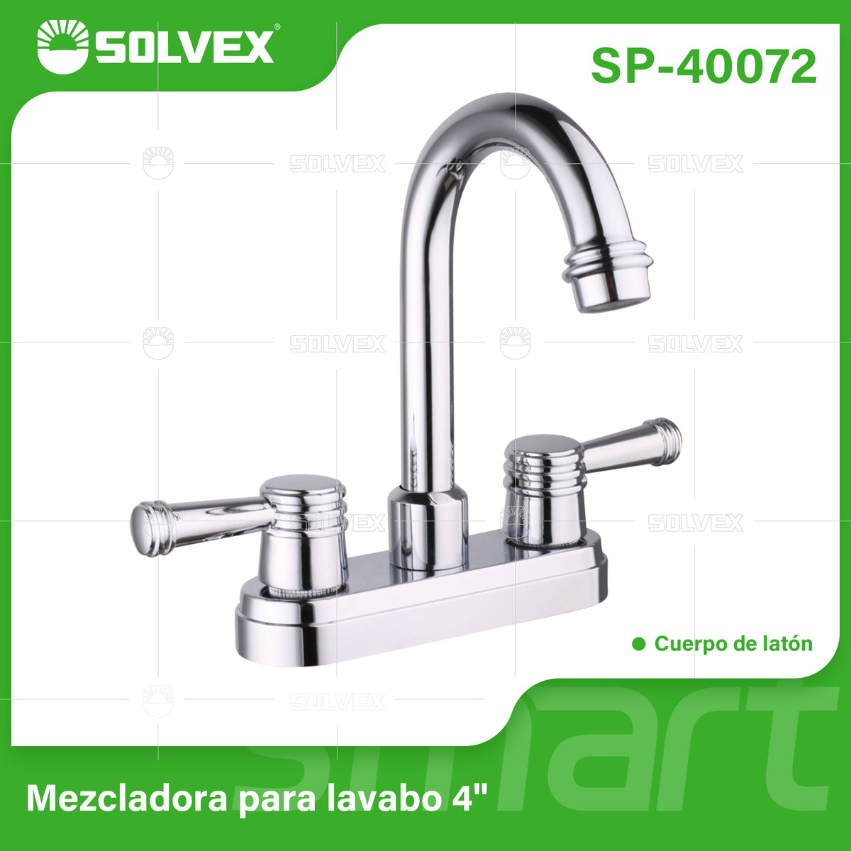 SP-40072-(Caja master 1 CTN=20 SKU)-(MOQ 1 SKU)-Mezcladora para lavabo 4"
Cuerpo de acero inoxidable 304