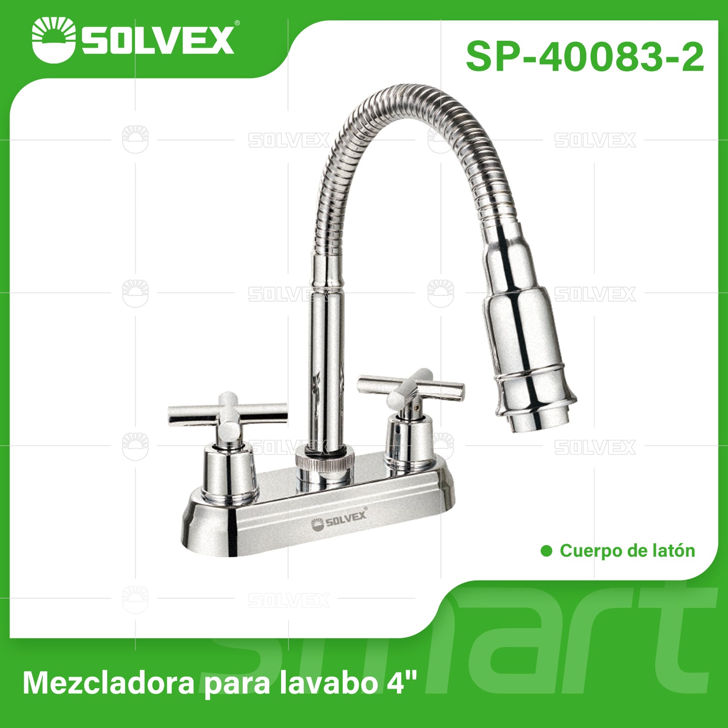 SP-40083-2 (Caja master 20)(MOQ 1 pz=1 caja) Mezcladora para lavabo 4"