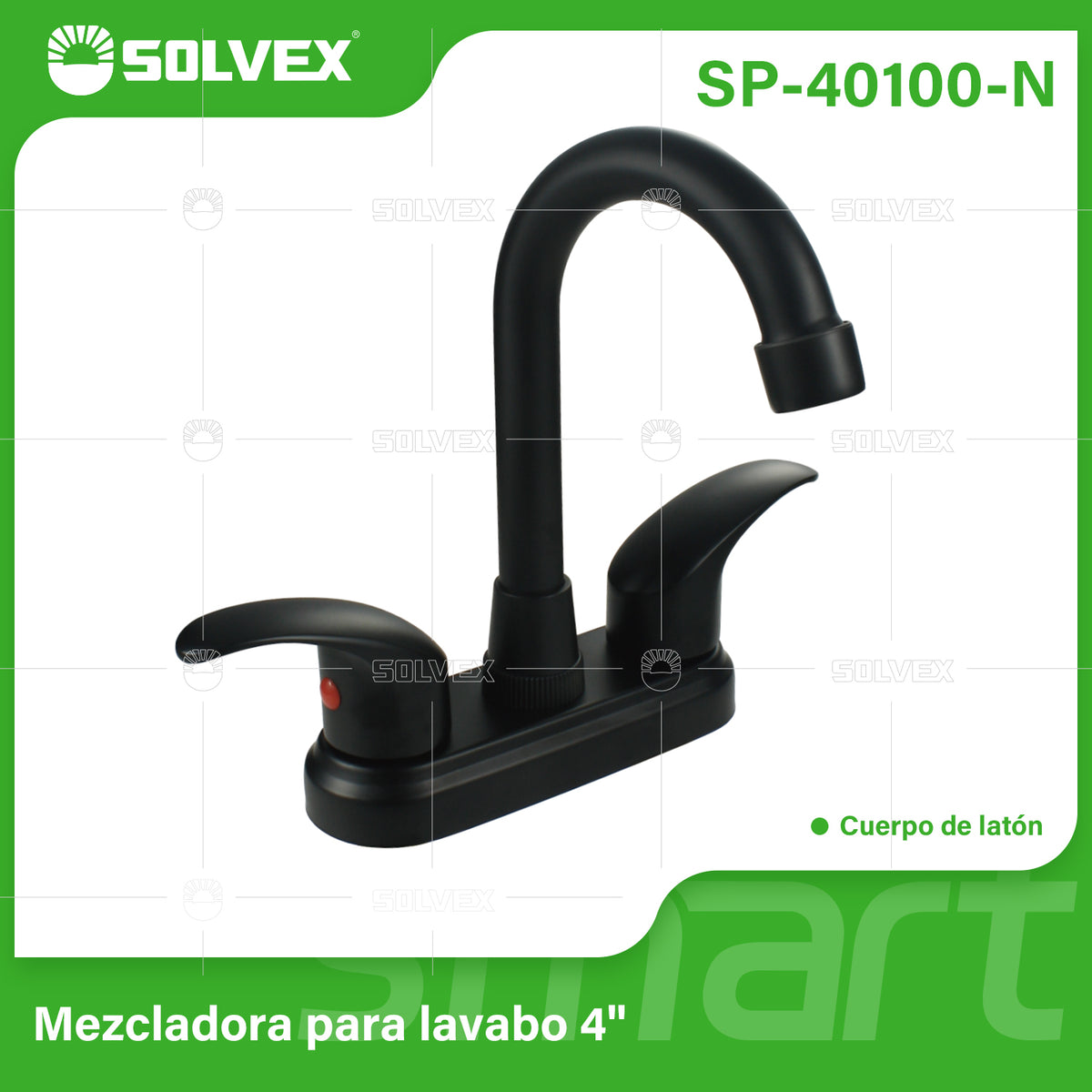 SP-40100-N-(Caja master 1 CTN=20 SKU)-(MOQ 1 SKU)-Mezcladora para lavabo 4"
Cuerpo de acero inoxidable 304