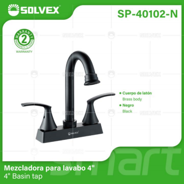 Liquidación SP-40102-N (Caja master 20)(MOQ 1 pz=1 caja) Mezcladora para lavabo 4 4" Basin tap