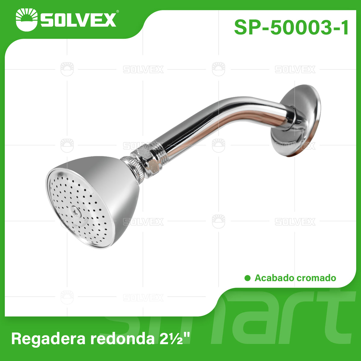 SP-50003-1-(Caja master 1 CTN=50 SKU)-(MOQ 10 SKU)-Juego de regadera de zinc
Regadera redonda 2-1/2"