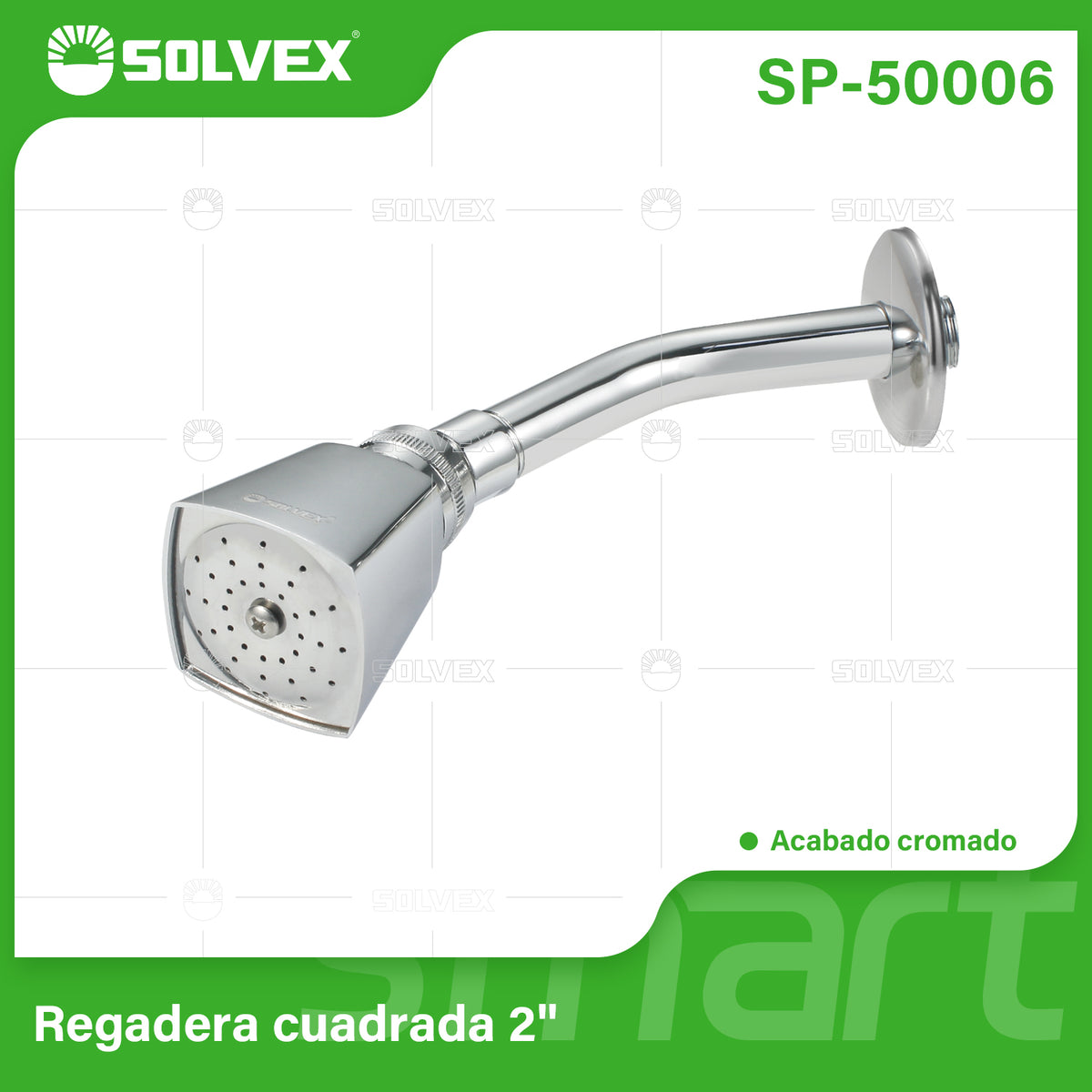 SP-50006-(Caja master 1 CTN=50 SKU)-(MOQ 10 SKU)-Juego de regadera de zinc
Regadera cuadrada 2"