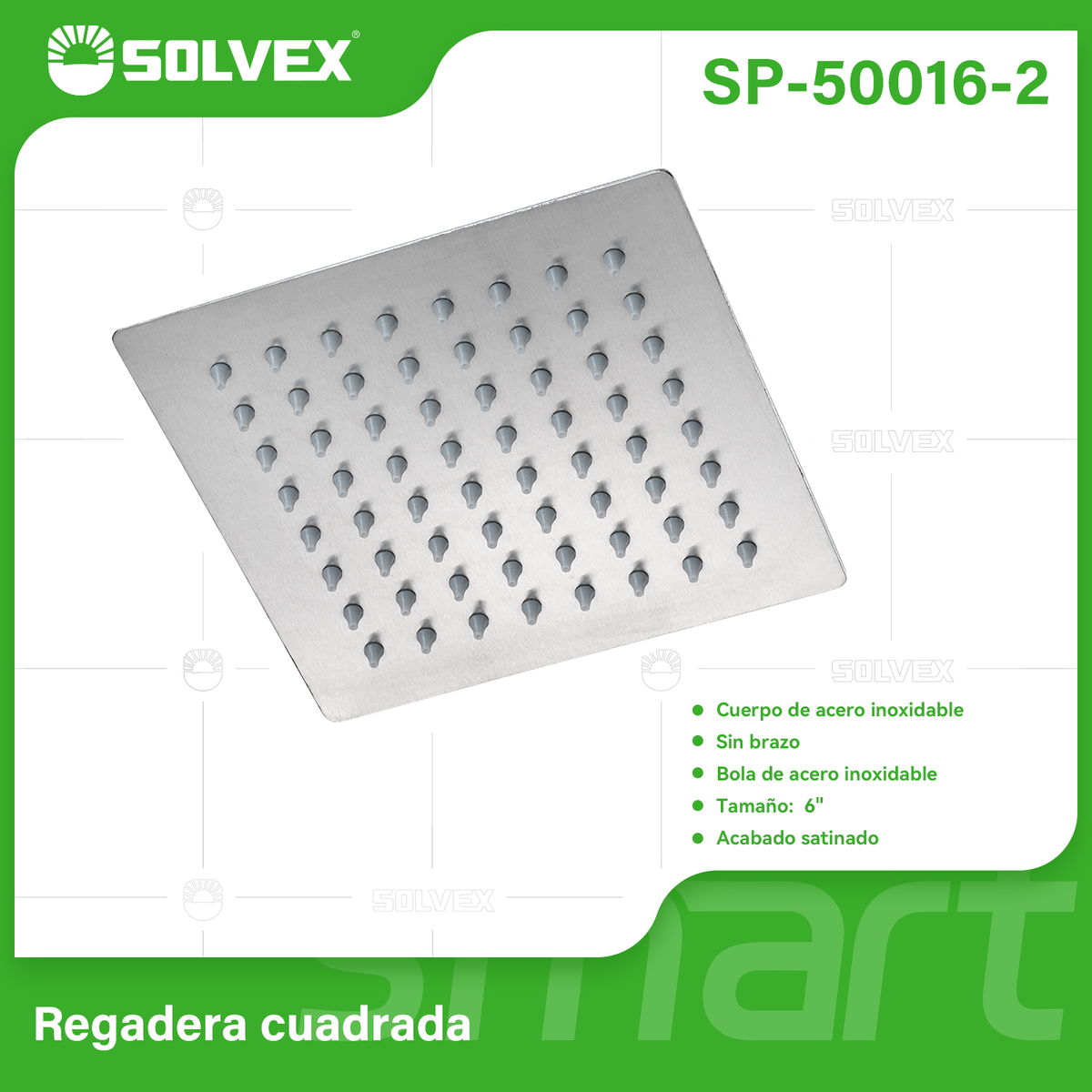 SP-50016-2-(Caja master 1 CTN=60 SKU)-(MOQ 10 SKU)-Regadera de acero inoxidable
Materia de acero inoxidable