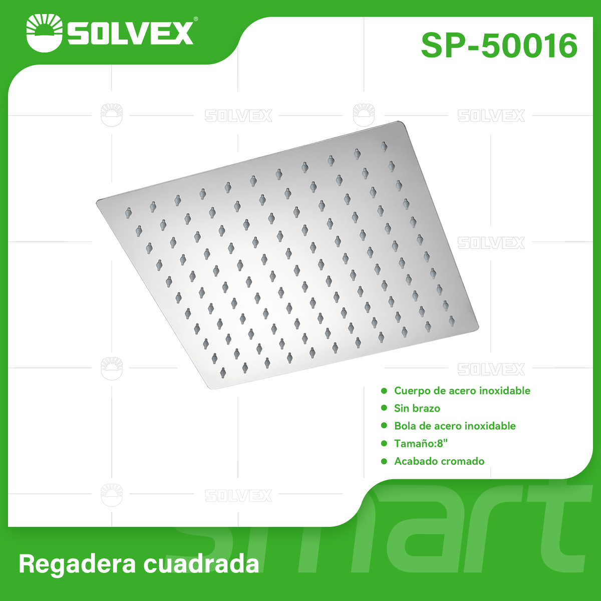 SP-50016-(Caja master 1 CTN=60 SKU)-(MOQ 10 SKU)-Regadera de acero inoxidable
Materia de acero inoxidable