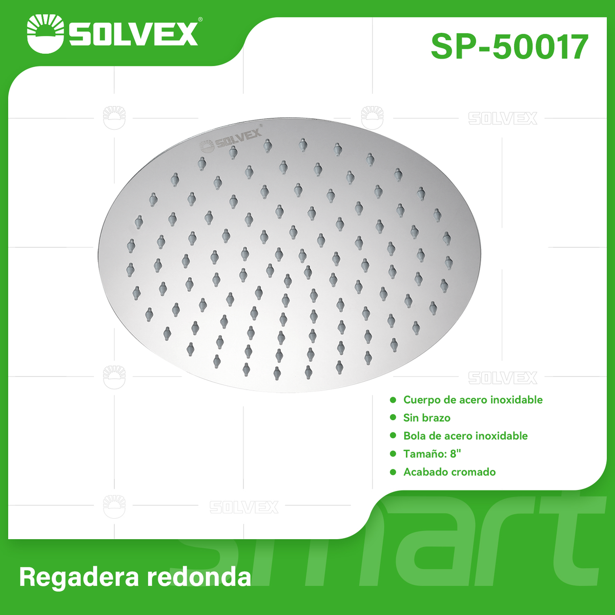 SP-50017-(Caja master 1 CTN=40 SKU)-(MOQ 10 SKU)-Regadera de acero inoxidable
Materia de acero inoxidable
