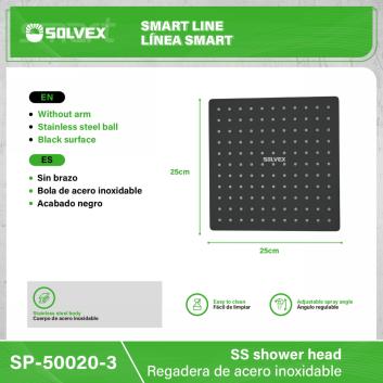 SP-50020-3-(Caja master 1 CTN=20 SKU)-(MOQ 10 SKU)-Regadera de acero inoxidable
Cuerpo de acero inoxidable