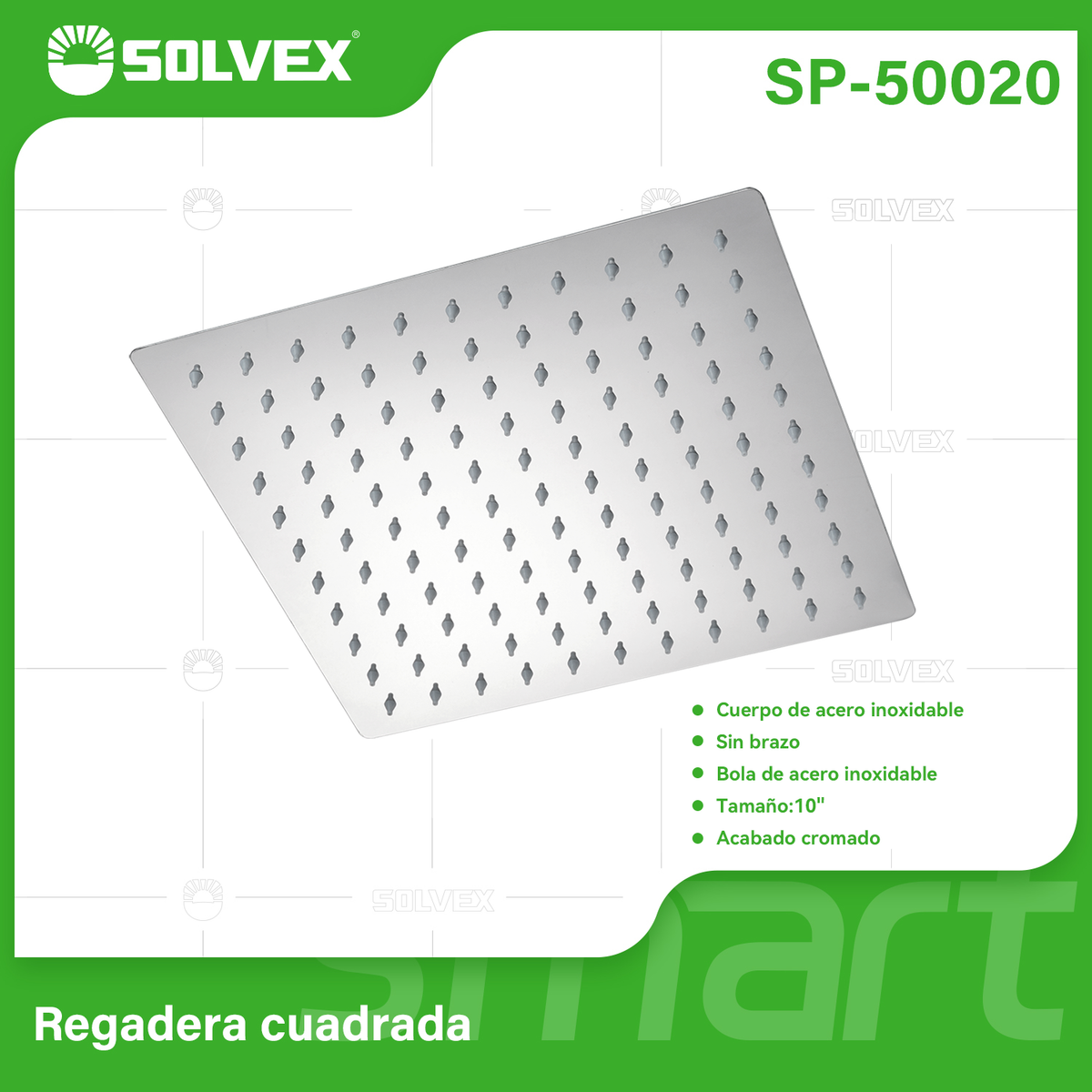 SP-50020-(Caja master 1 CTN=20 SKU)-(MOQ 10 SKU)-Regadera de acero inoxidable
Materia de acero inoxidable