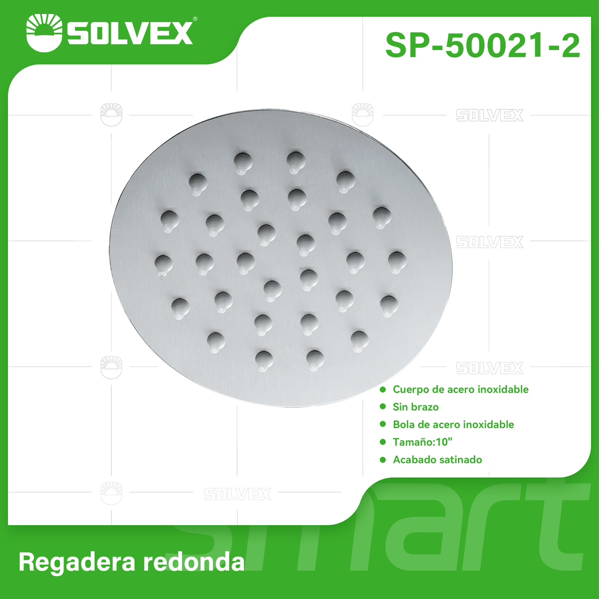 SP-50021-2-(Caja master 1 CTN=20 SKU)-(MOQ 10 SKU)-Regadera de acero inoxidable
Materia de acero inoxidable