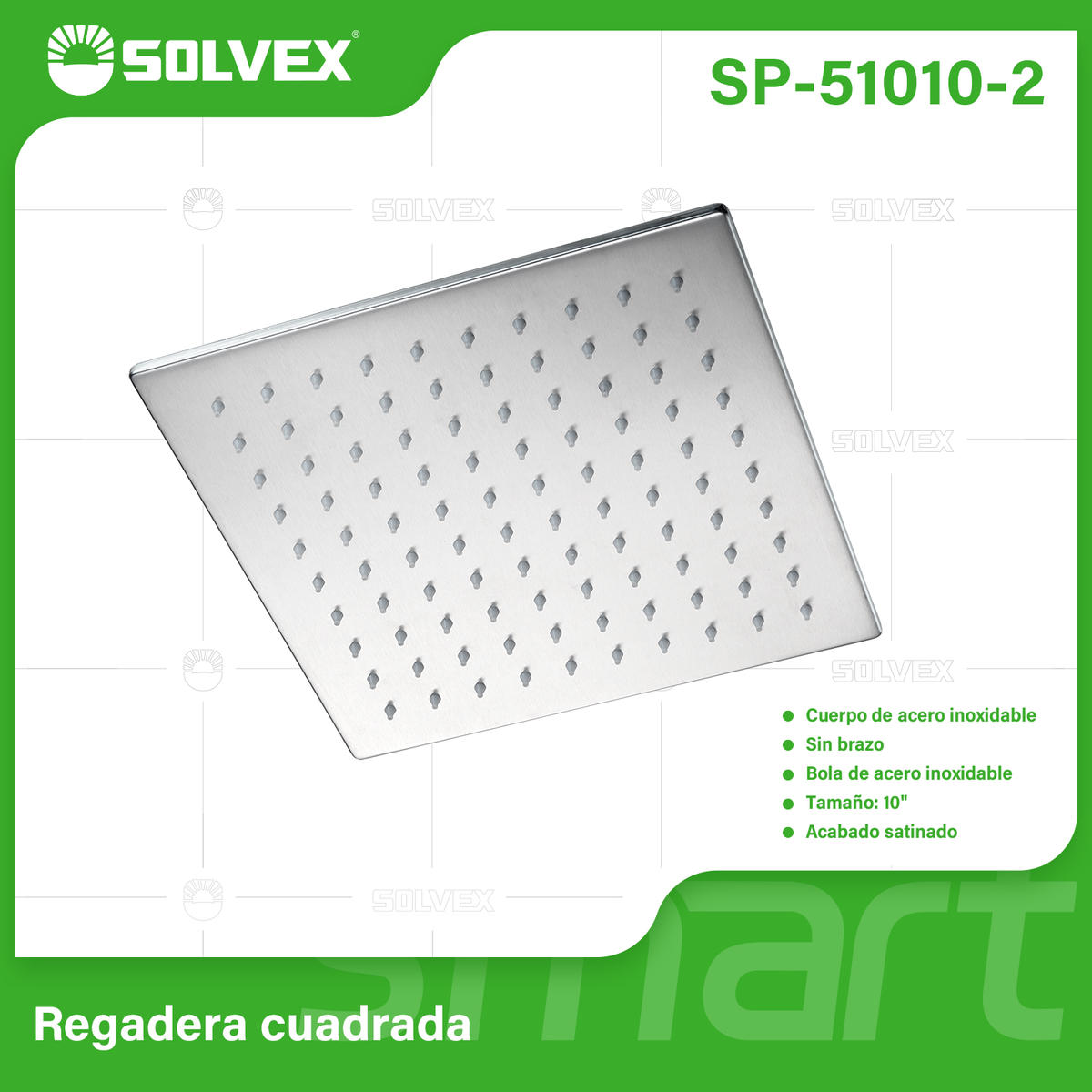SP-51010-2-(Caja master 1 CTN=20 SKU)-(MOQ 10 SKU)-Regadera de acero inoxidable
Materia de acero inoxidable