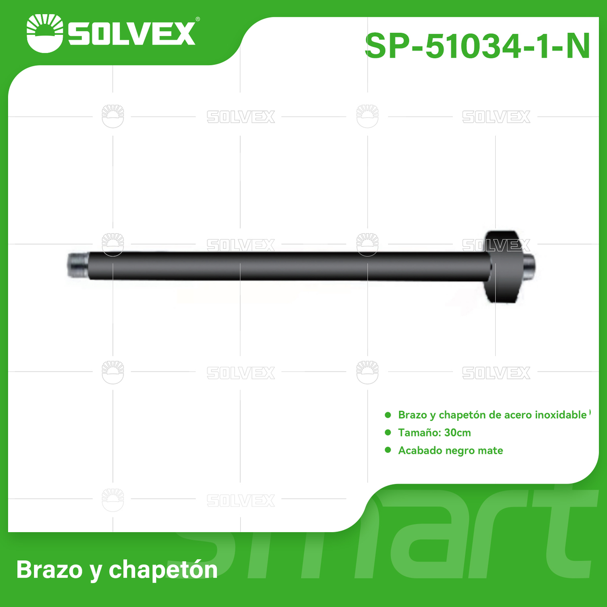 SP-51034-1-N-(Caja master 1 CTN=50 SKU)-(MOQ 1 SKU)-Brazo de ducha de acero inoxidable
Brazo y chapetón de acero inoxidable