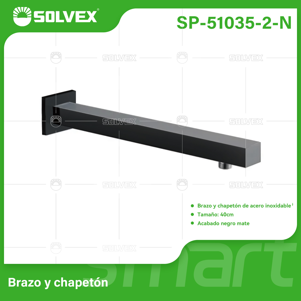 SP-51035-2-N-(Caja master 1 CTN=50 SKU)-(MOQ 1 SKU)-Brazo de ducha de acero inoxidable
Brazo y chapetón de acero inoxidable