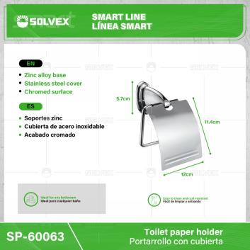 SP-60063-(Caja master 1 CTN=50 SKU)-(MOQ 1 SKU)-Portarrollo con cubierta
Soportes zinc