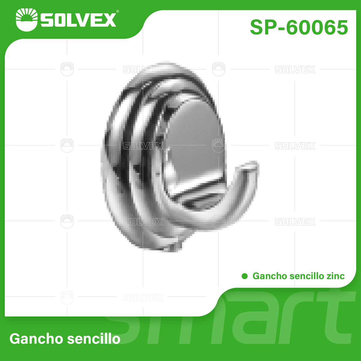 SP-60065-(Caja master 1 CTN=100 SKU)-(MOQ 1 SKU)-Gancho sencillo
Gancho sencillo zinc