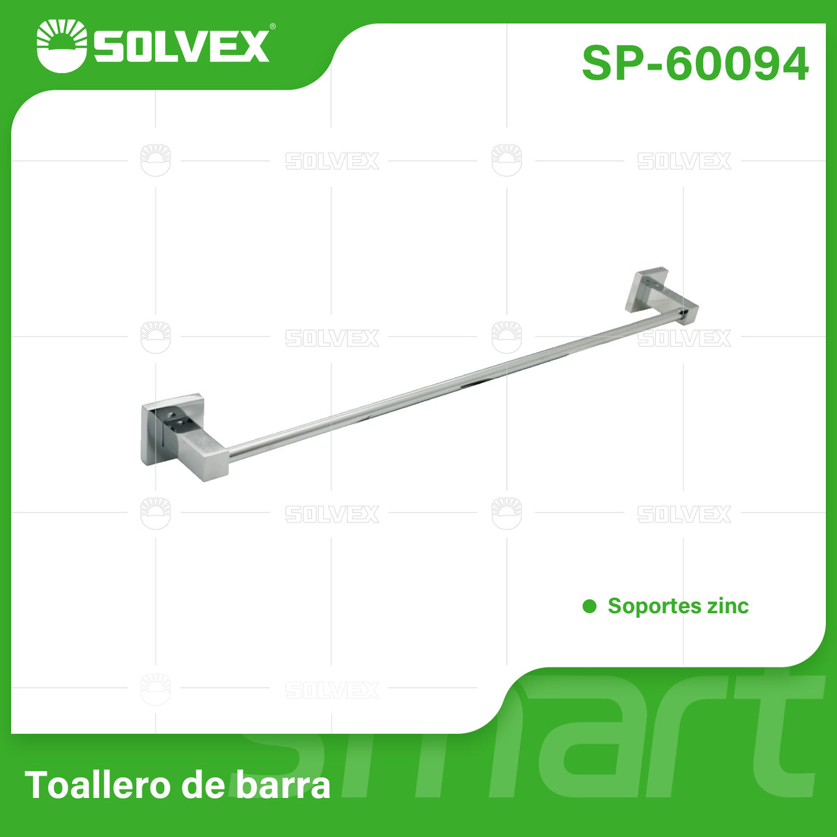 SP-60094-(Caja master 1 CTN=50 SKU)-(MOQ 1 SKU)-Toallero de barra
Soportes zinc