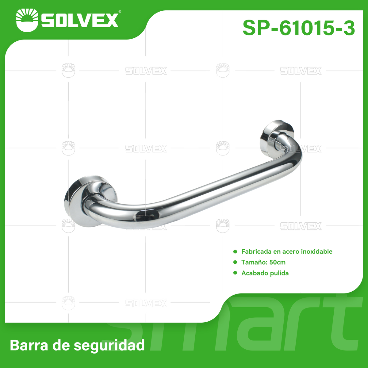 SP-61015-3-(Caja master 1 CTN=50 SKU)-(MOQ 1 SKU)-Barra de seguridad 50cm
Acero inoxidable