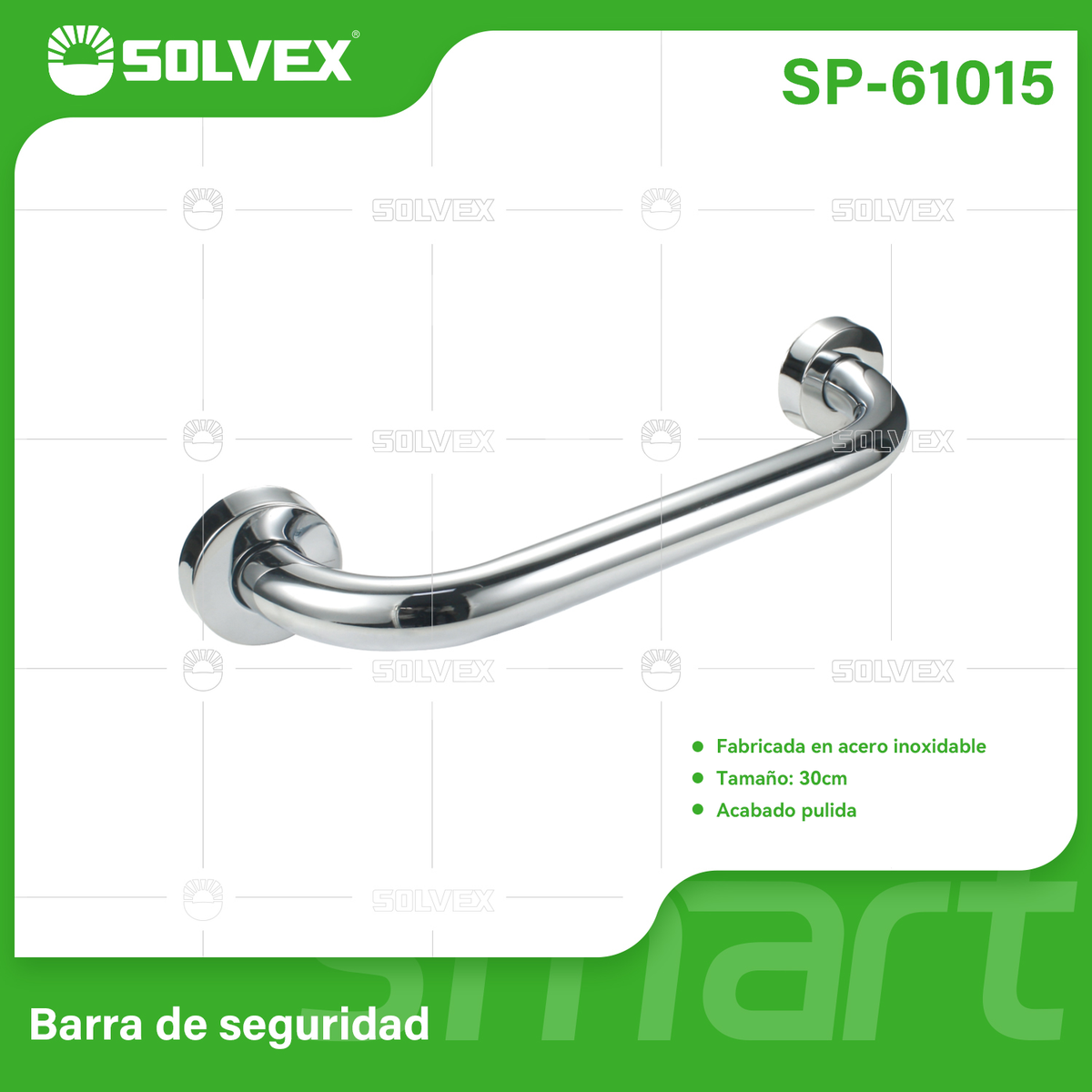 SP-61015-(Caja master 1 CTN=50 SKU)-(MOQ 1 SKU)-Barra de seguridad 30cm
Acero inoxidable