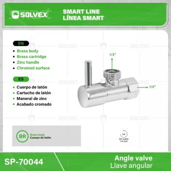 SP-70043-2-(Caja master 1 CTN=100 SKU)-(MOQ 10 SKU)-Válvula para tanque alto 1/2"
Cuerpo de latón