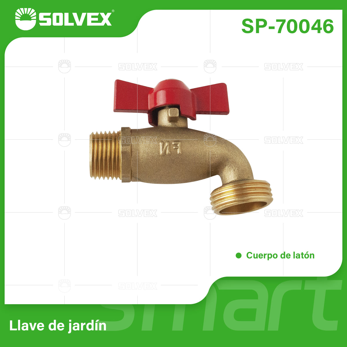 SP-70046-(Caja master 1 CTN=140 SKU)-(MOQ 14 SKU)-Llave de jardín
Cuerpo de latón