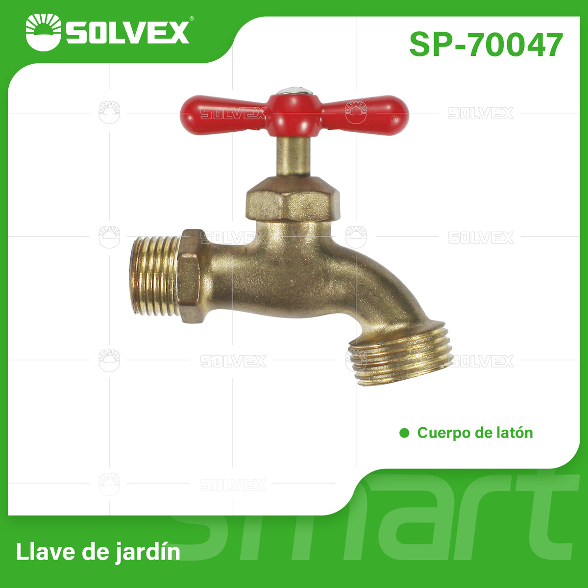 SP-70047-(Caja master 1 CTN=140 SKU)-(MOQ 14 SKU)-Llave de jardín
Cuerpo de latón